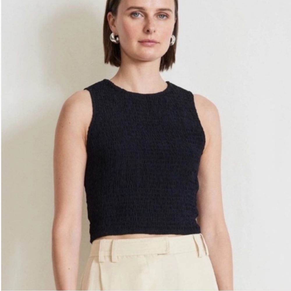 Apiece Apart Black Willow Smock Tank S